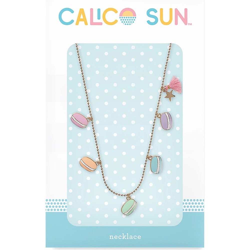 Calico Sun Gold Macaron Necklace